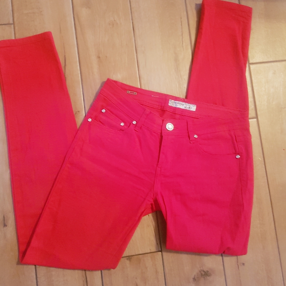 U-51 rhinestone jeans.